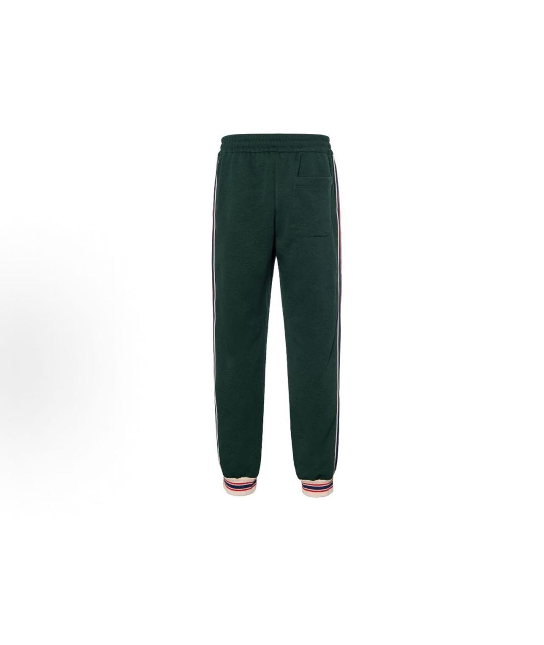 GUCCI Зеленые полиэстеровые повседневные брюки, фото 2