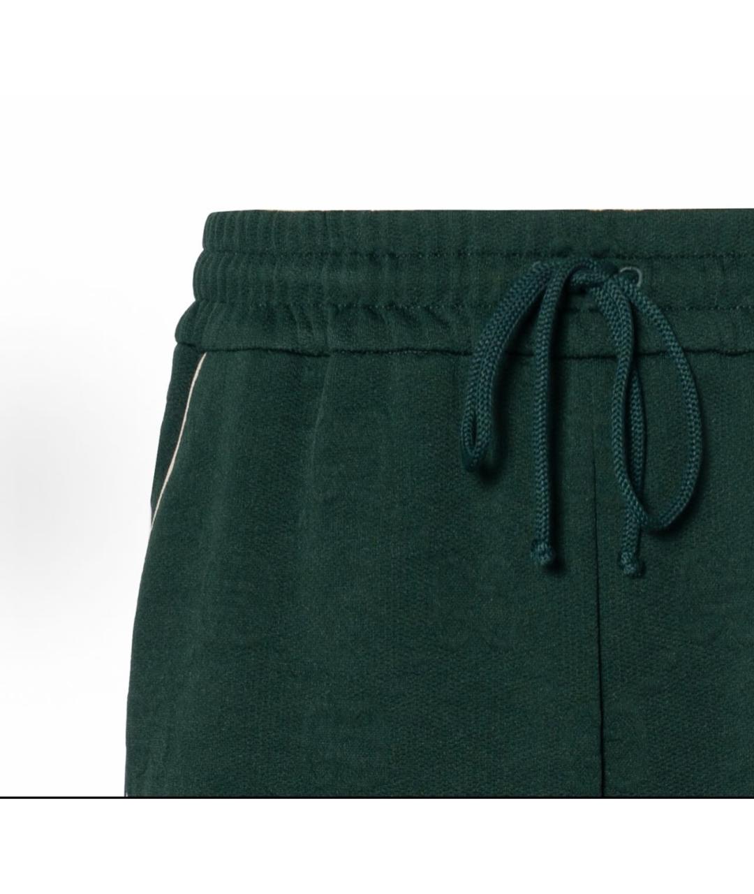 GUCCI Зеленые полиэстеровые повседневные брюки, фото 4