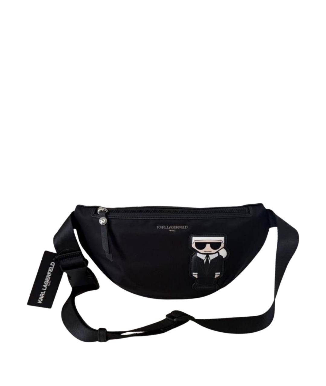 KARL LAGERFELD Черная поясная сумка, фото 1