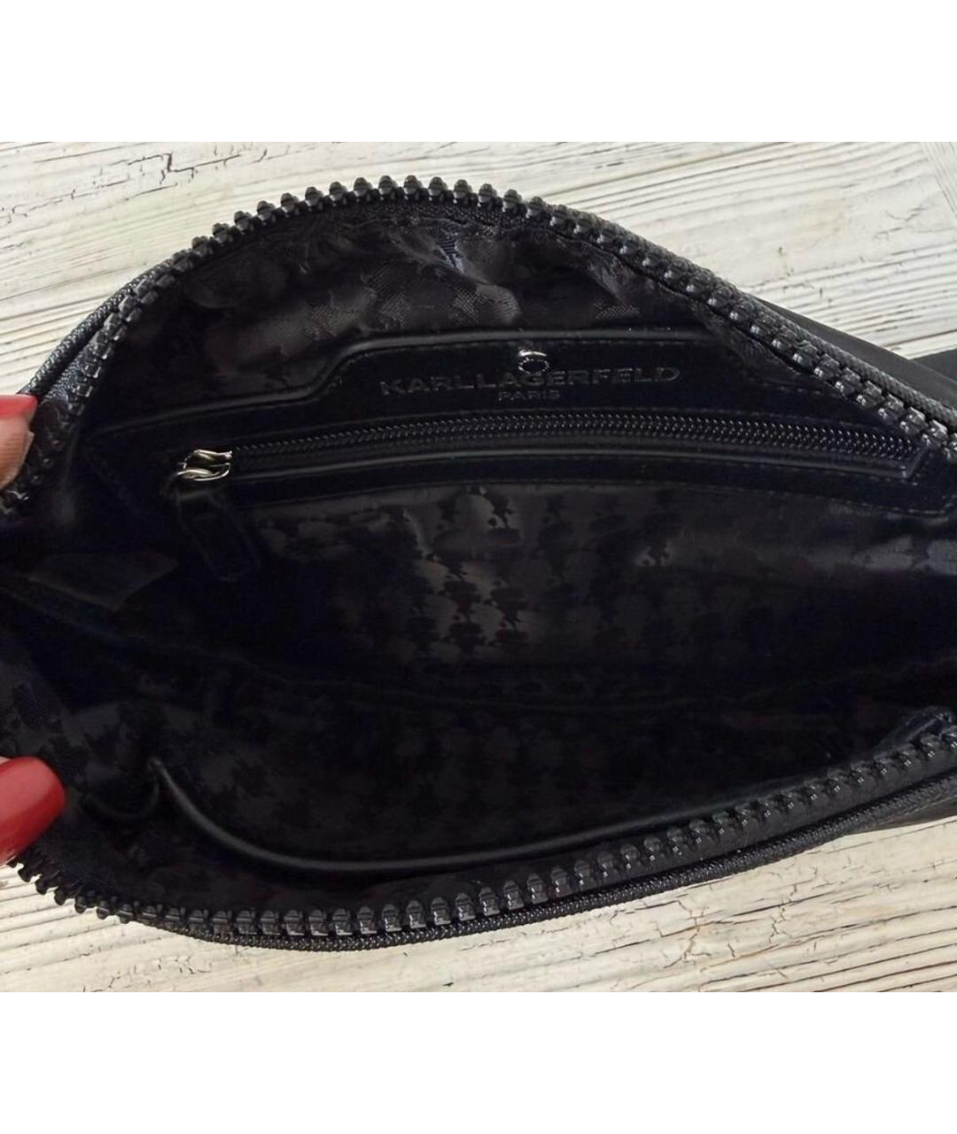 KARL LAGERFELD Черная поясная сумка, фото 5