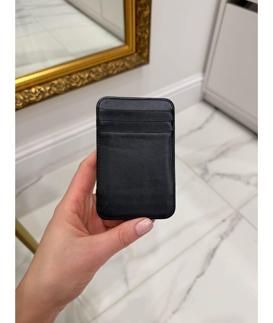 LOEWE Черный кожаный кардхолдер, фото 4