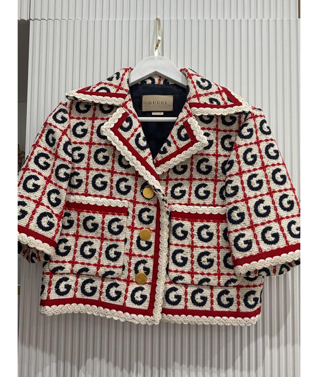 GUCCI Мульти хлопковый костюм с юбками, фото 2