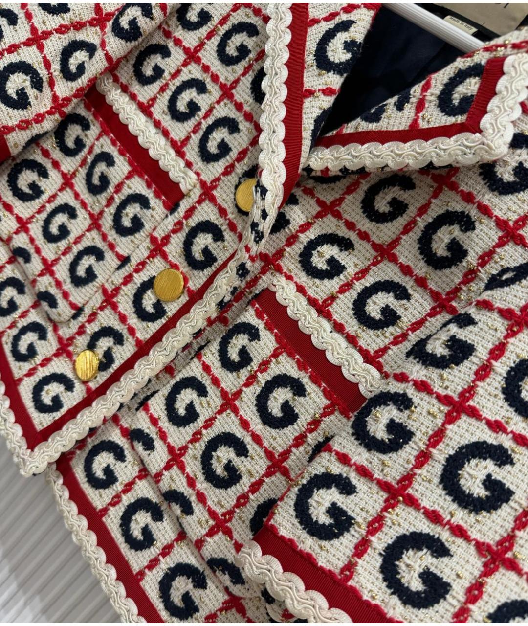 GUCCI Мульти хлопковый костюм с юбками, фото 7