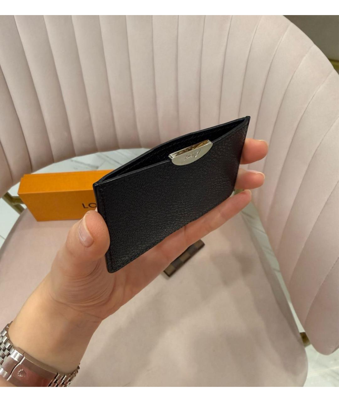 BRIONI Черный кожаный кардхолдер, фото 6