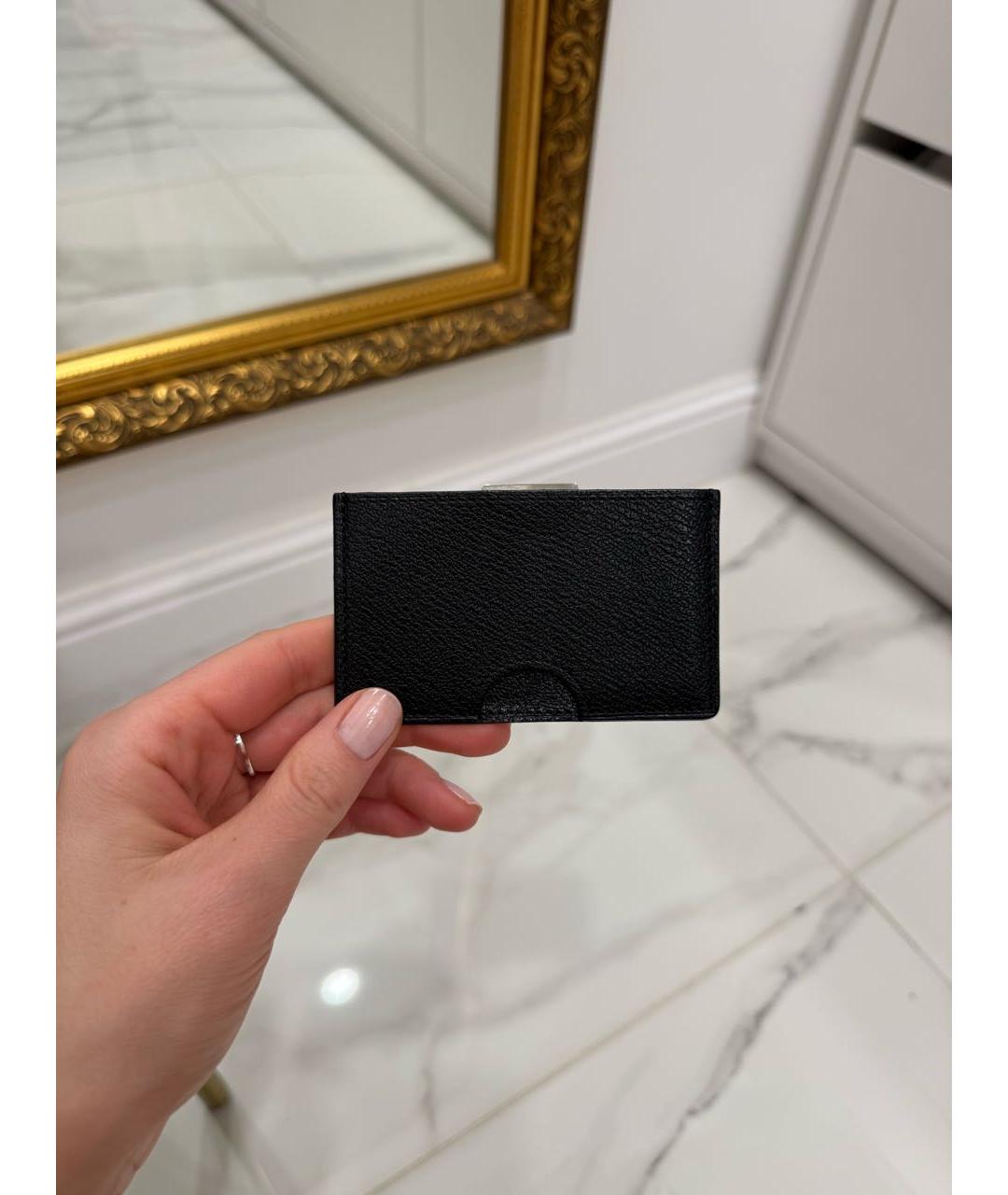 BRIONI Черный кожаный кардхолдер, фото 3