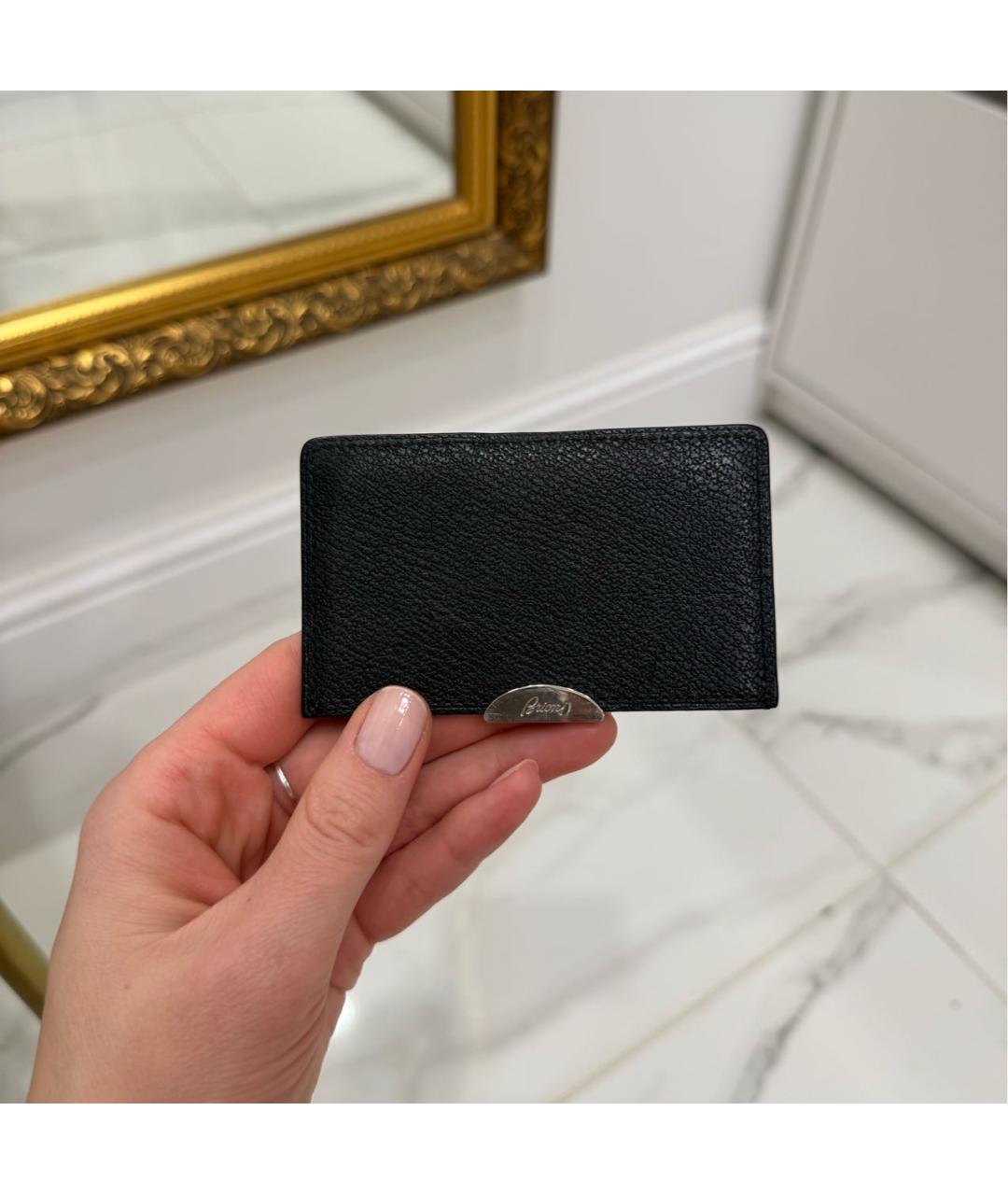 BRIONI Черный кожаный кардхолдер, фото 7