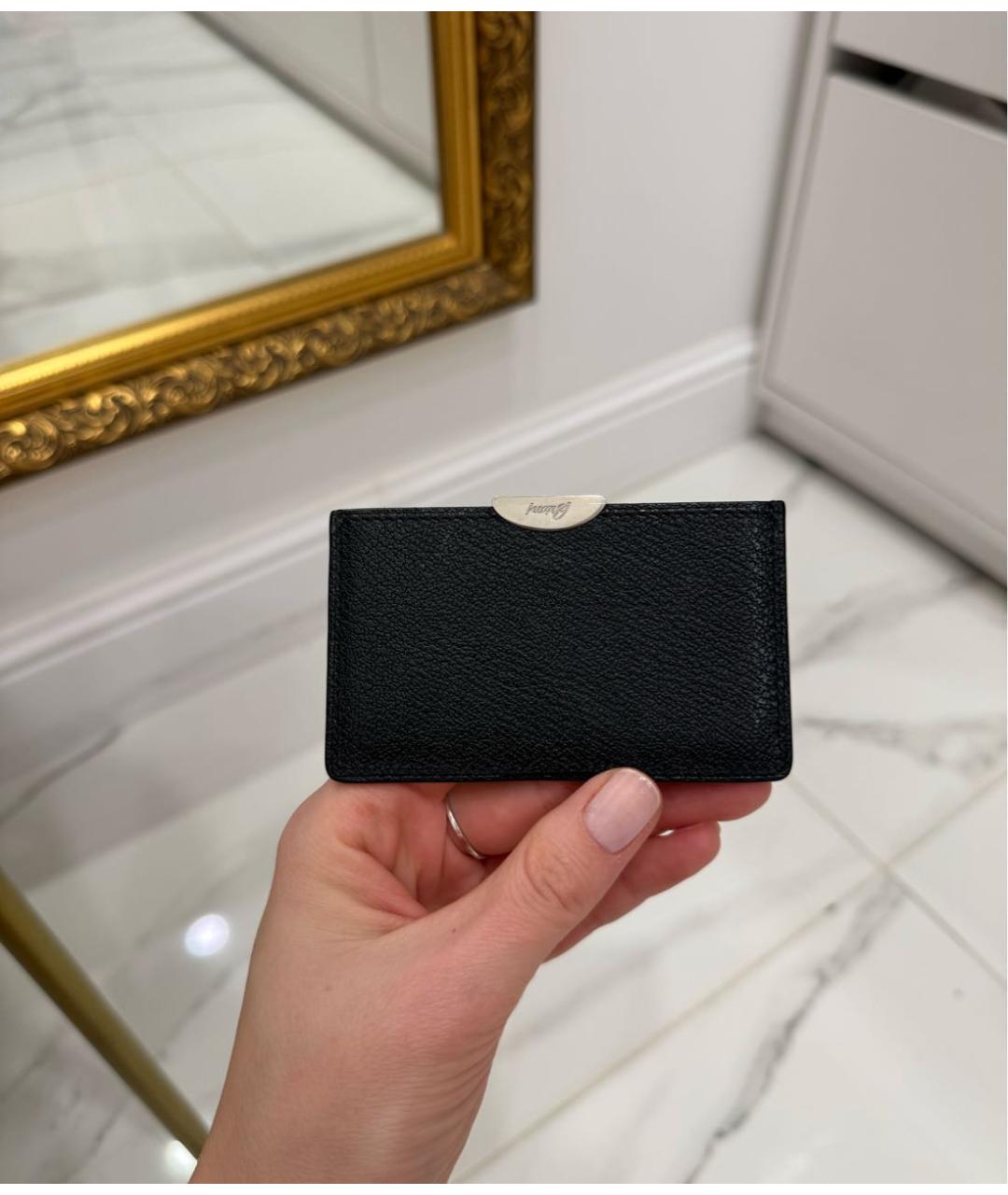 BRIONI Черный кожаный кардхолдер, фото 2