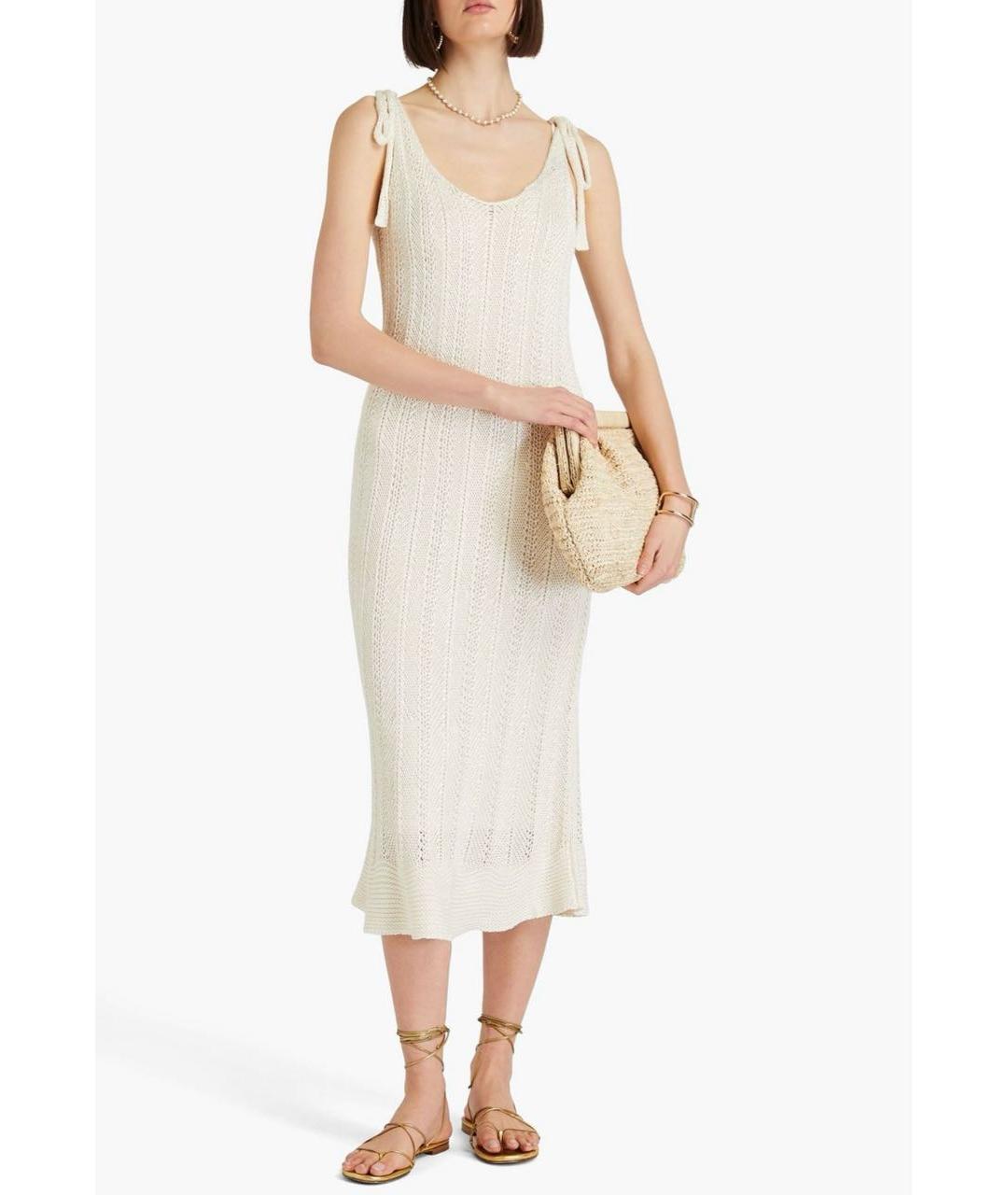 ZIMMERMANN Бежевый хлопко-эластановый сарафан, фото 9