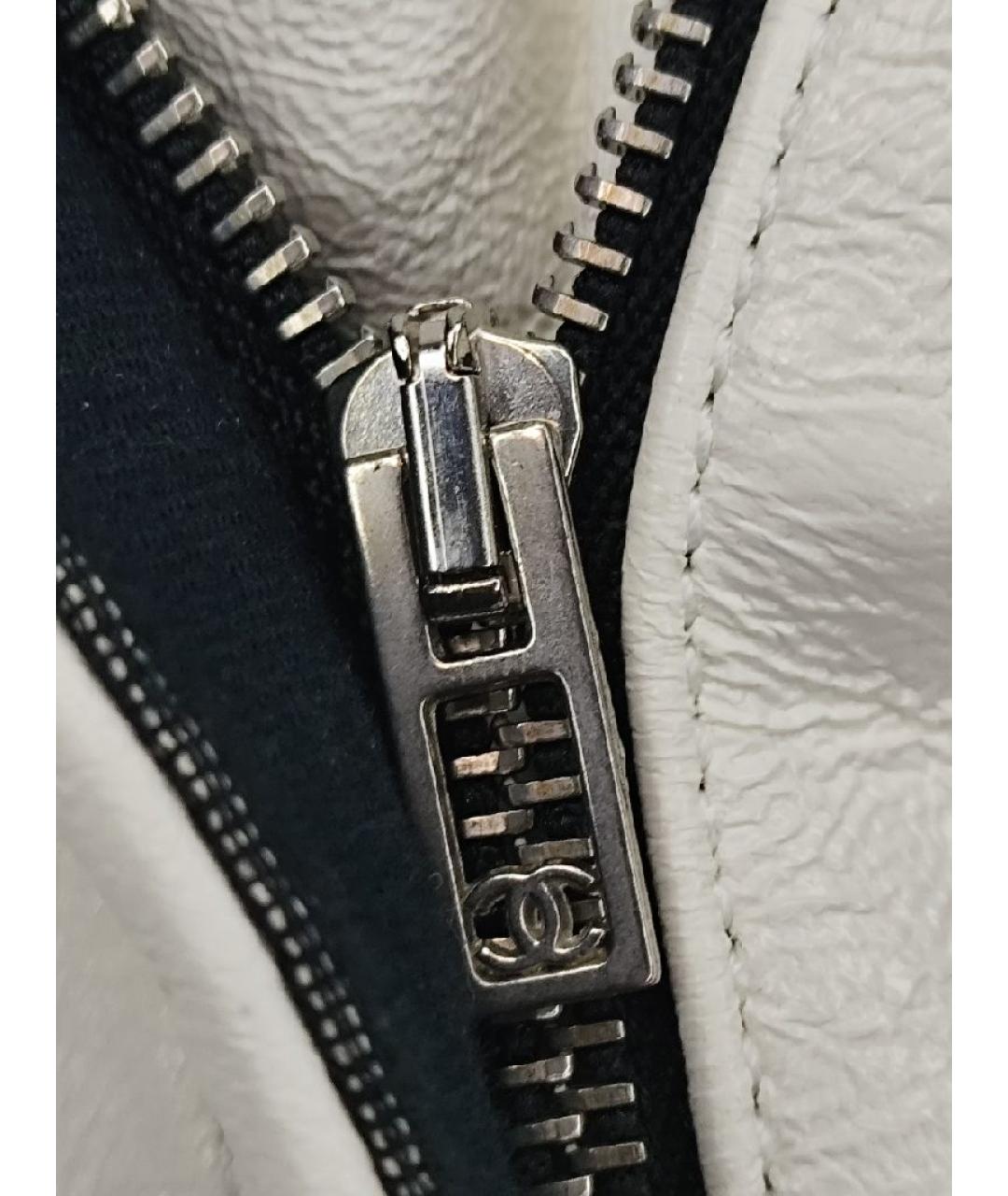 CHANEL Белые кожаные шорты, фото 6