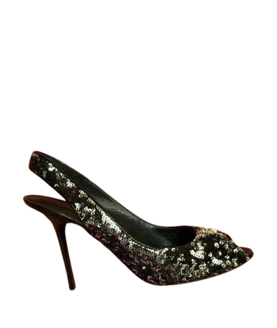 LOUIS VUITTON Черные босоножки, фото 1