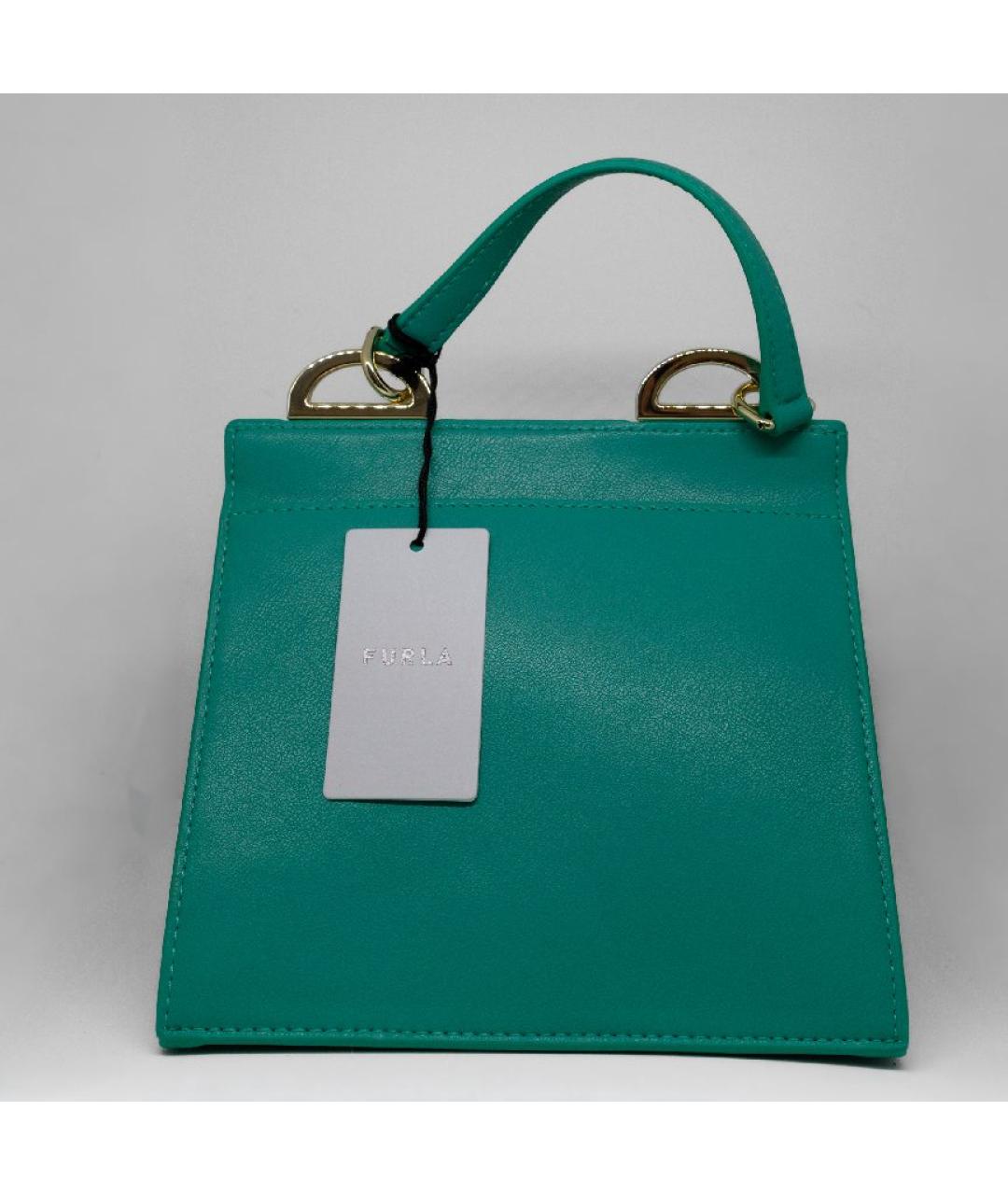 FURLA Зеленая сумка через плечо, фото 3