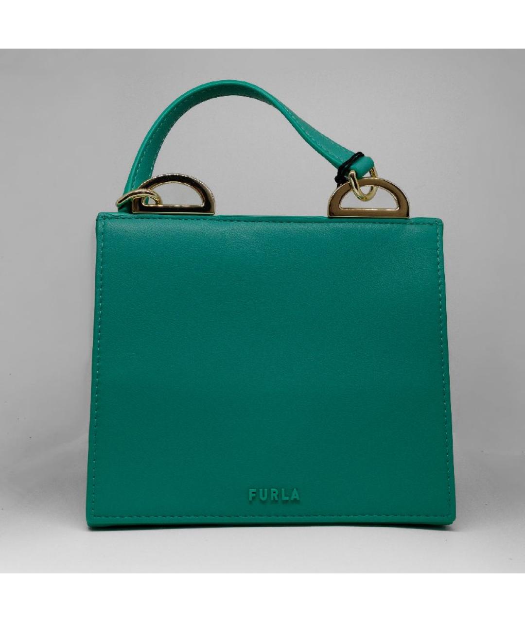 FURLA Зеленая сумка через плечо, фото 4