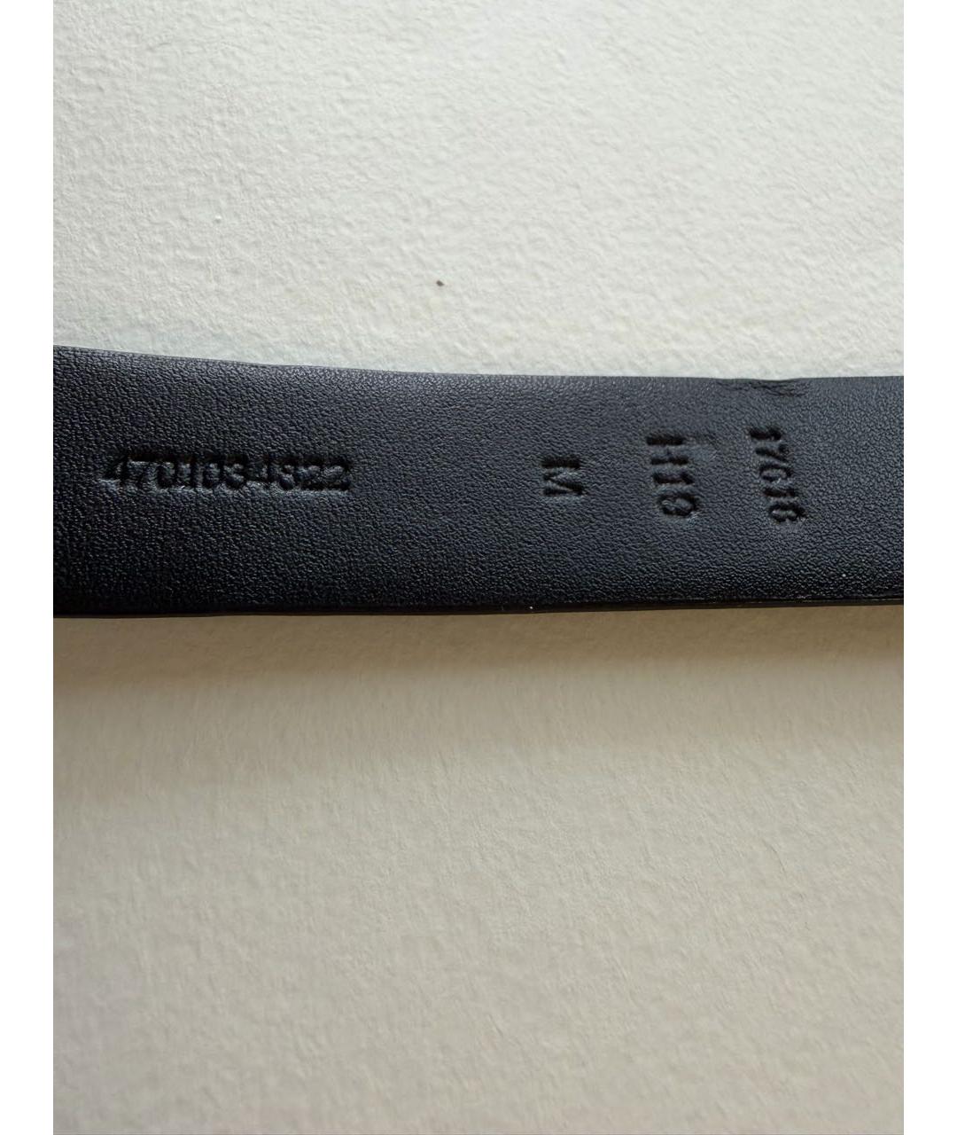 RALPH LAUREN Черный кожаный ремень, фото 4