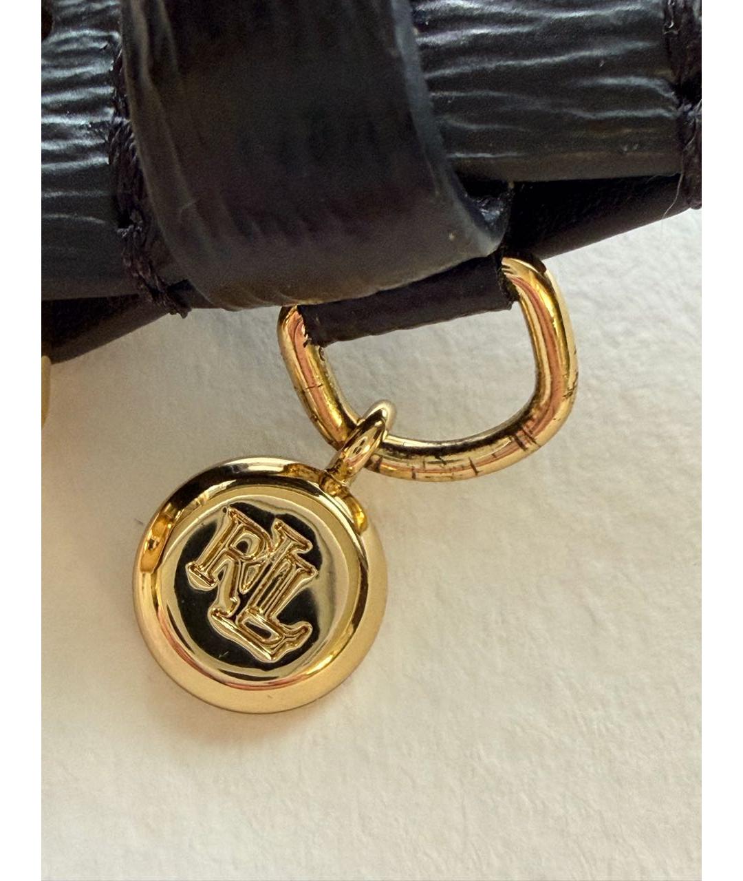 RALPH LAUREN Черный кожаный ремень, фото 7