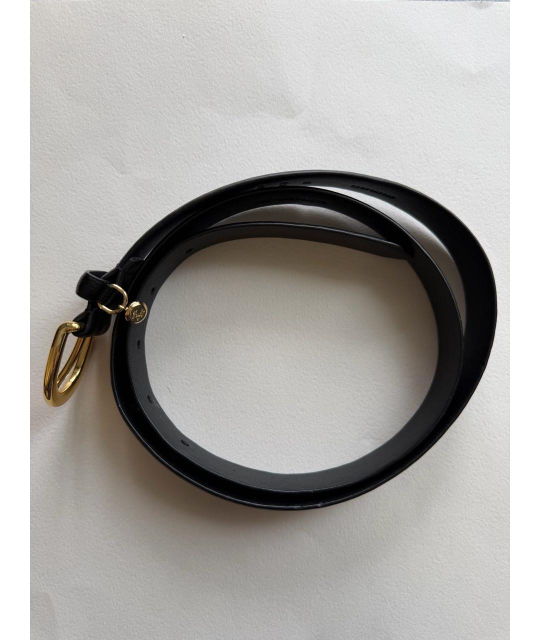 RALPH LAUREN Черный кожаный ремень, фото 5