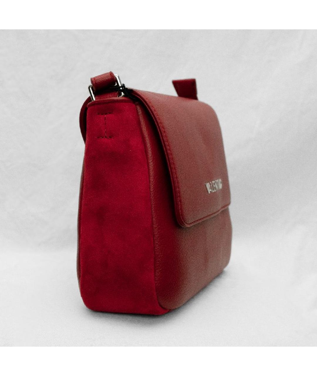 VALENTINO Красная кожаная сумка через плечо, фото 3