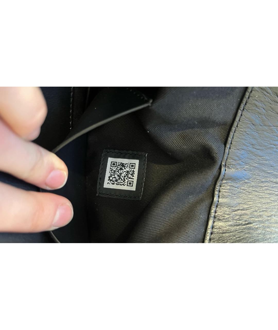 MUGLER Черная кожаная сумка через плечо, фото 7