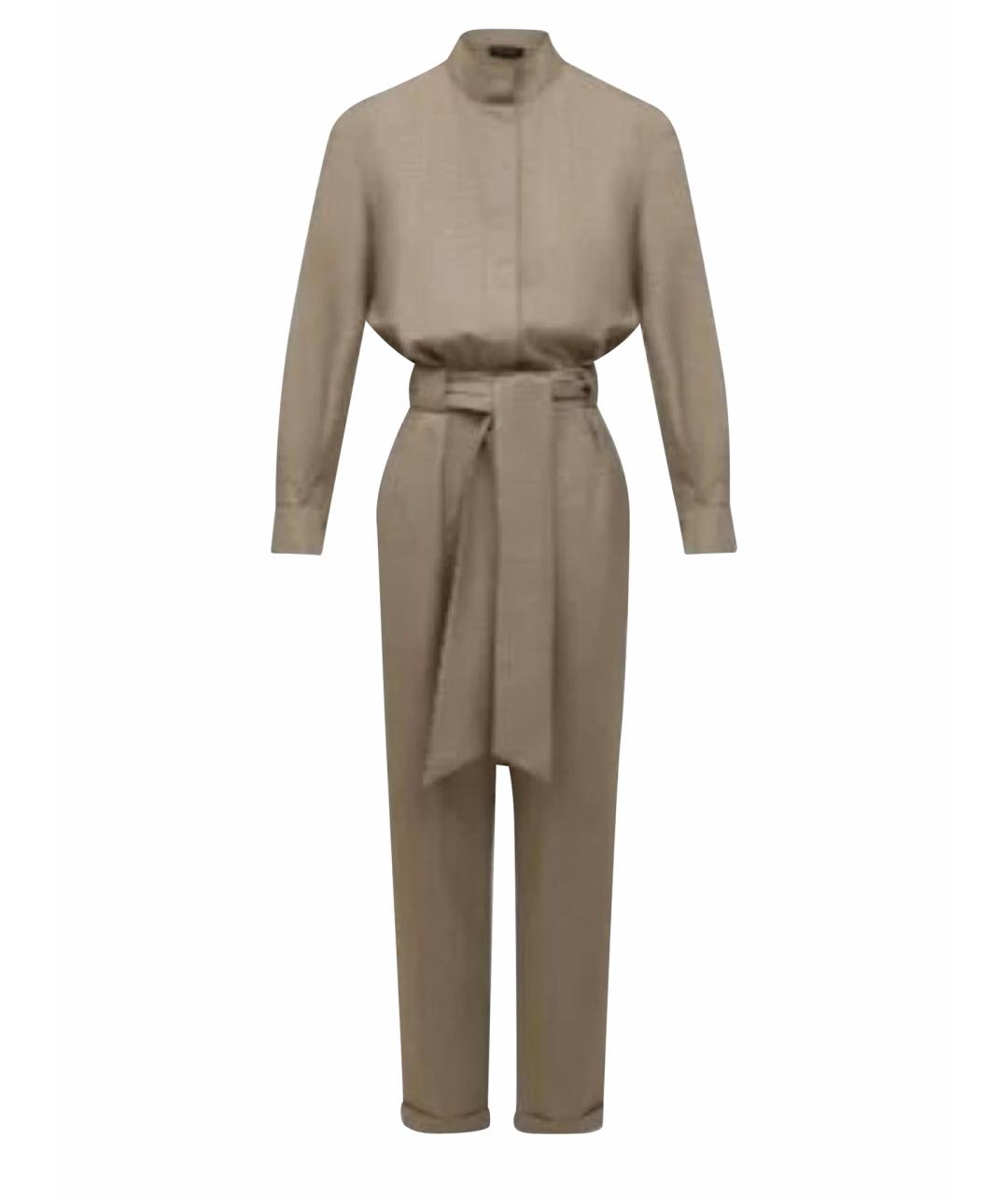 KITON Бежевый шерстяной комбинезон, фото 1