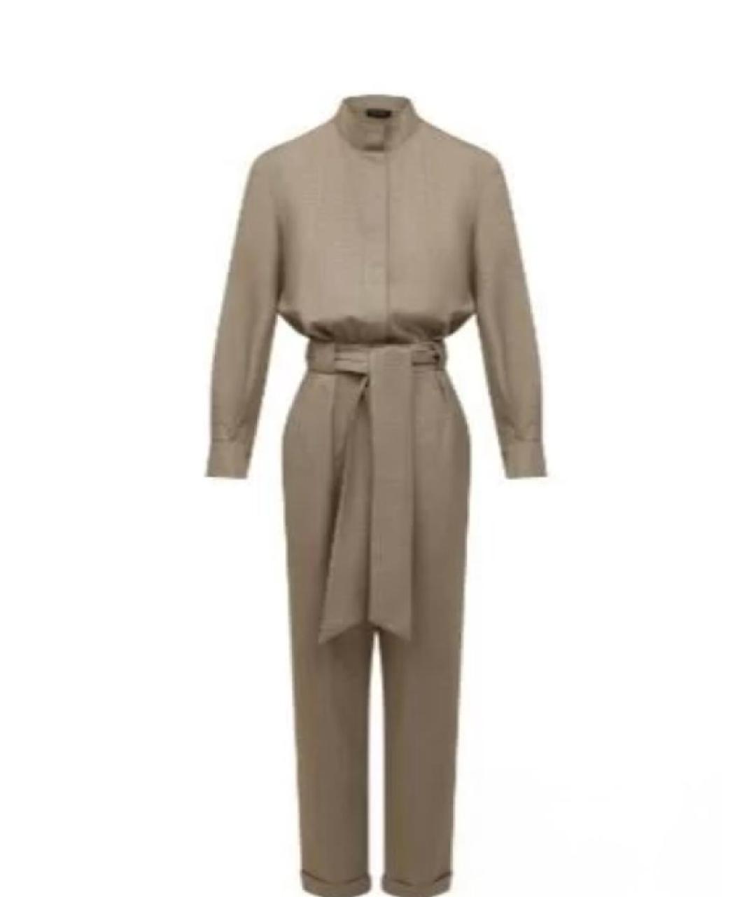 KITON Бежевый шерстяной комбинезон, фото 3