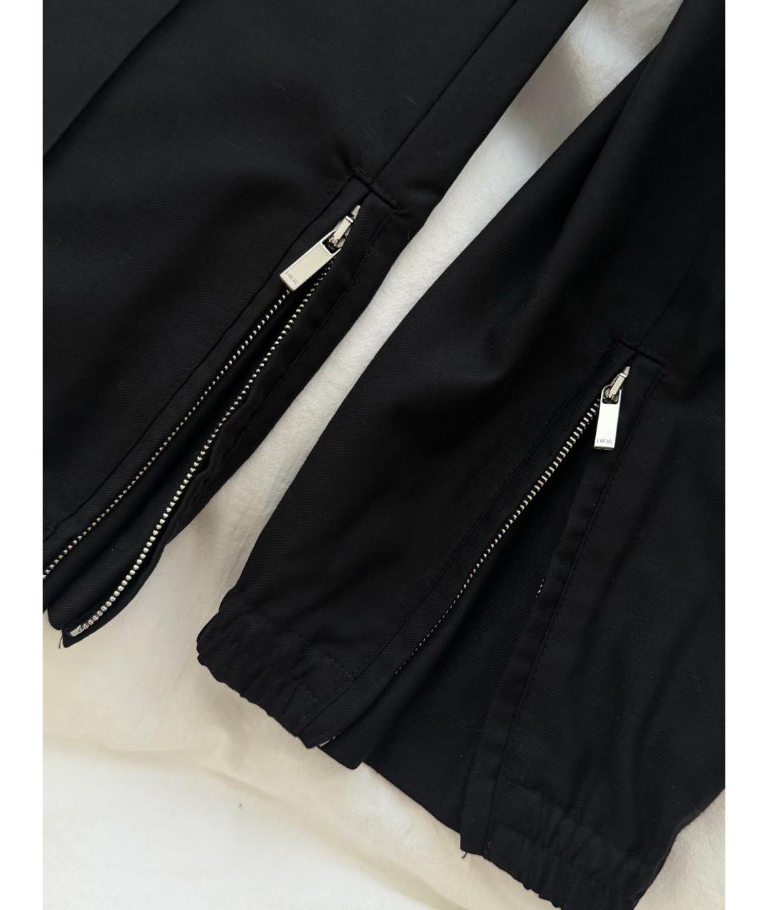 CHRISTIAN DIOR Черные шерстяные повседневные брюки, фото 6