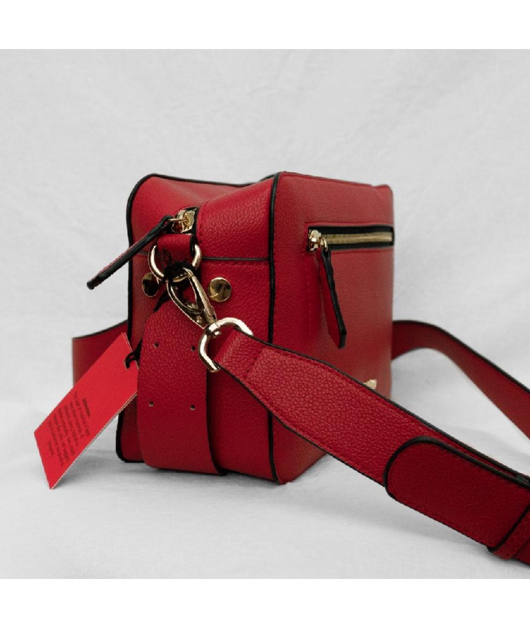 VALENTINO Красная кожаная сумка через плечо, фото 2