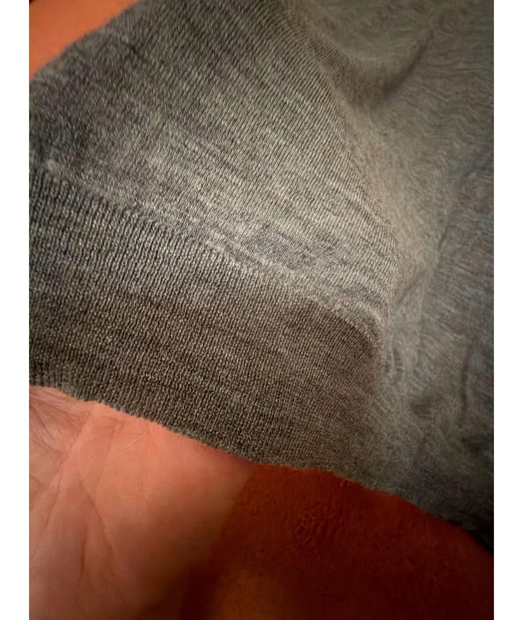 PRADA Серый шерстяной джемпер / свитер, фото 4