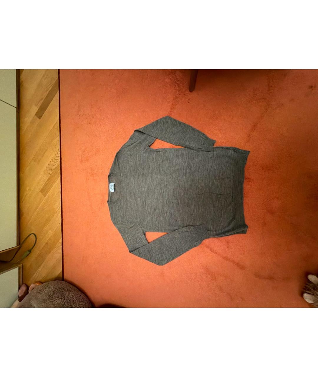 PRADA Серый шерстяной джемпер / свитер, фото 5