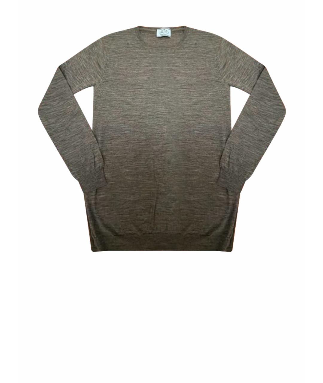 PRADA Серый шерстяной джемпер / свитер, фото 1