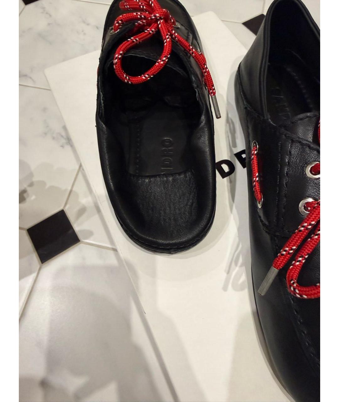 SANDRO Черные кожаные лоферы, фото 4