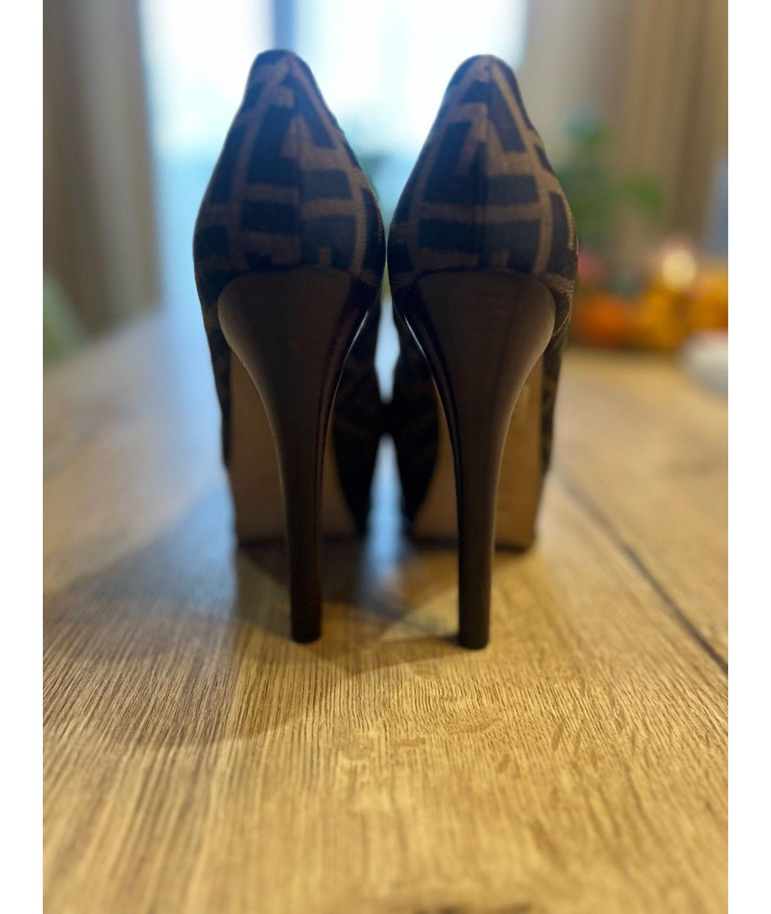 FENDI Коричневые туфли, фото 4