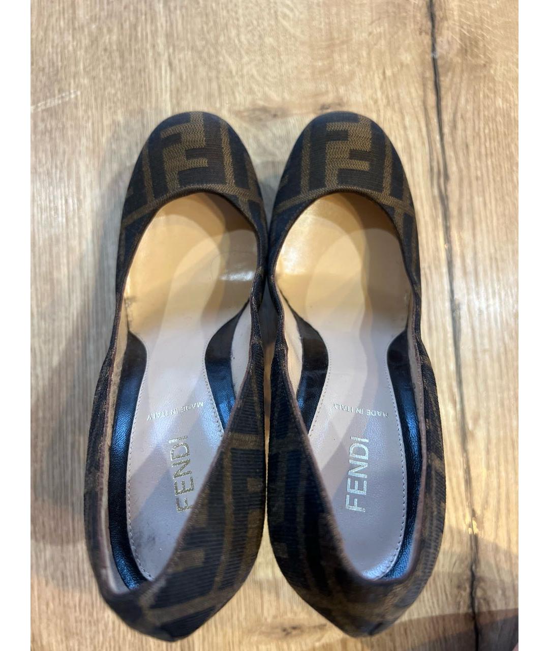 FENDI Коричневые туфли, фото 3