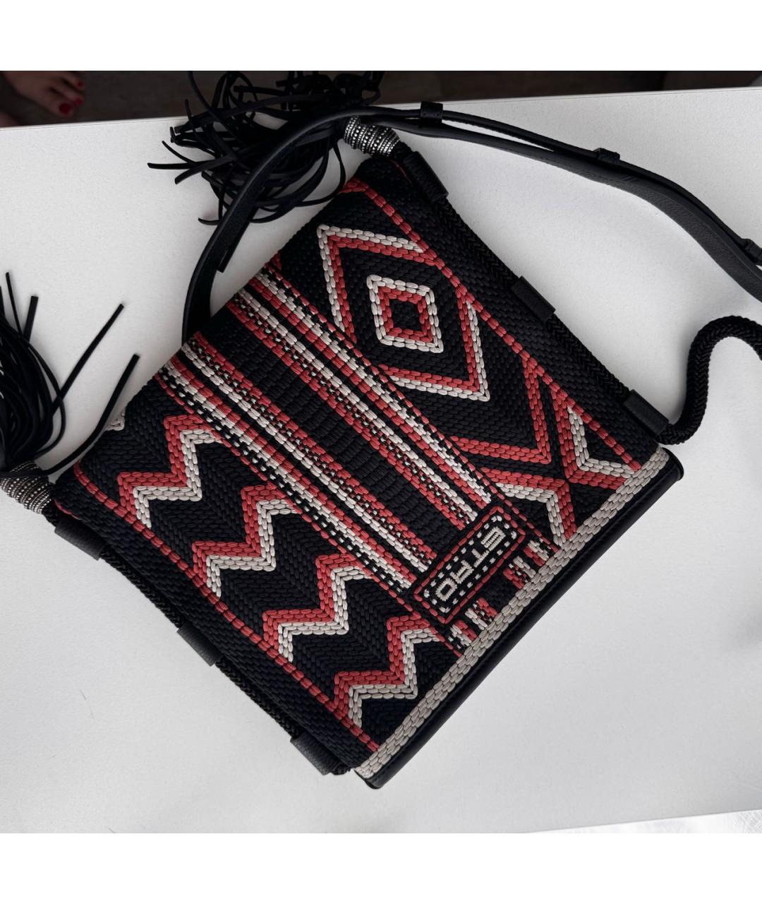 ETRO Черная кожаная сумка через плечо, фото 2