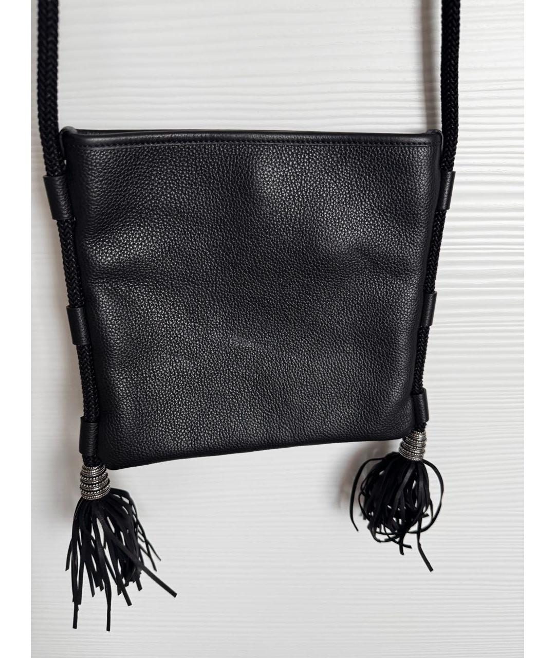 ETRO Черная кожаная сумка через плечо, фото 3