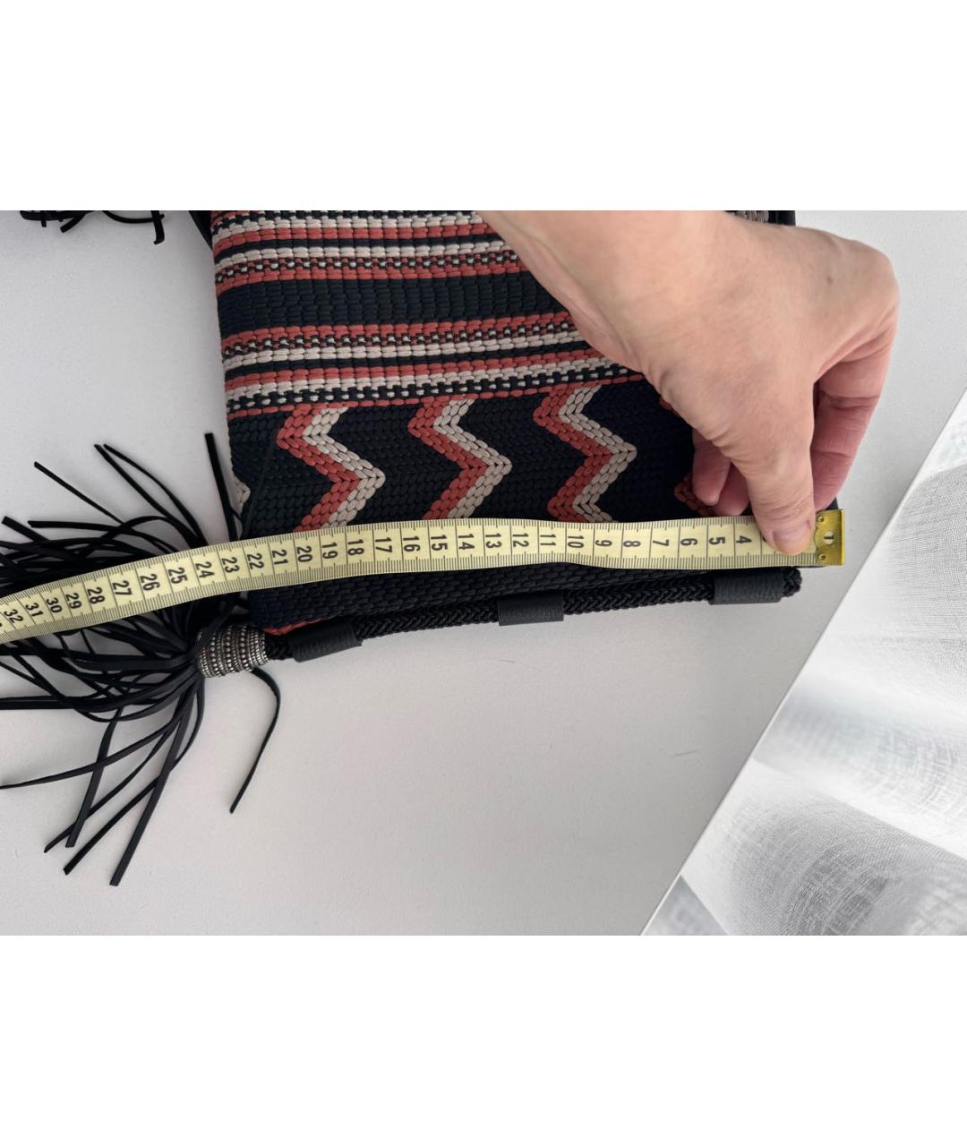 ETRO Черная кожаная сумка через плечо, фото 8