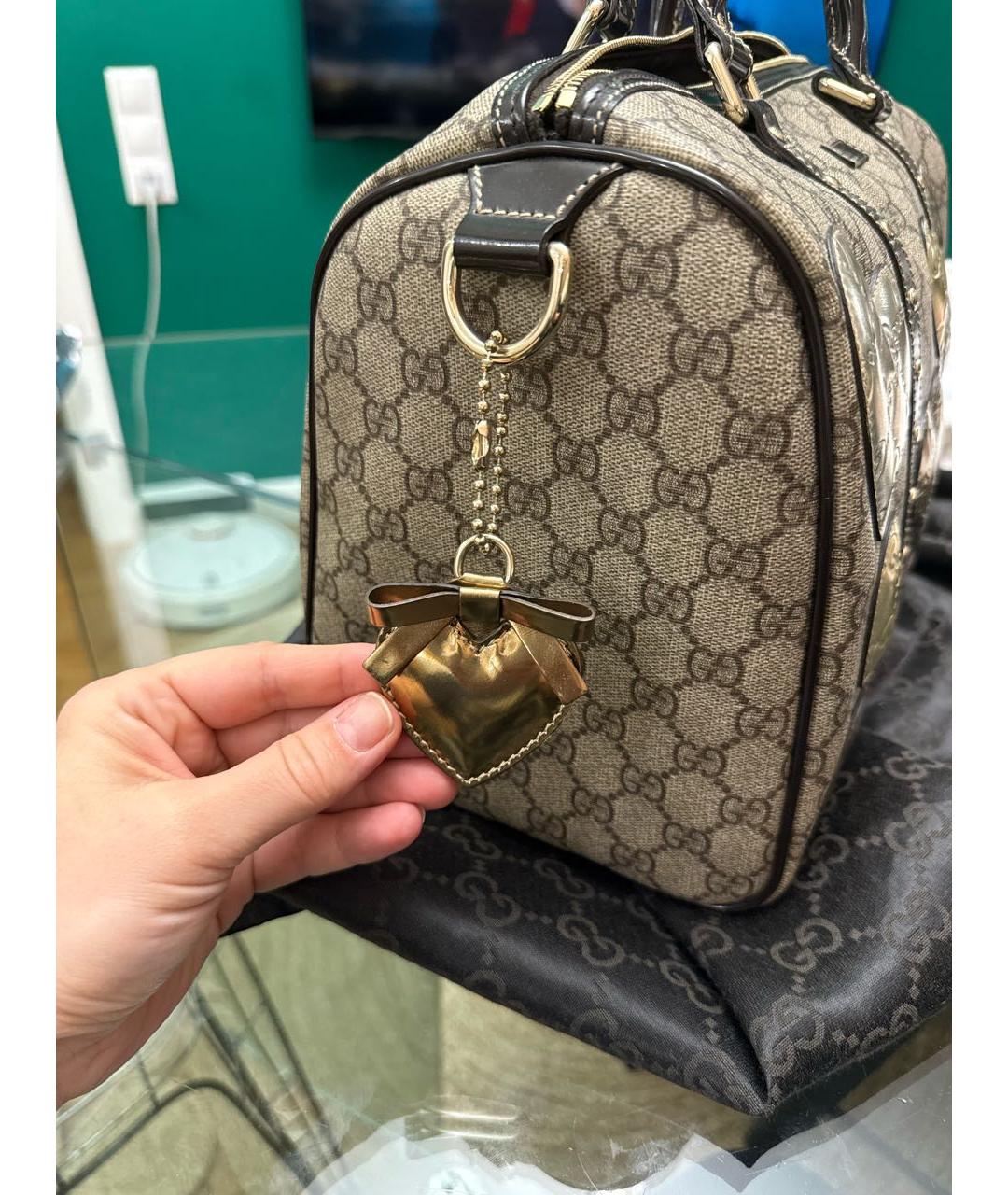 GUCCI Бежевая сумка с короткими ручками, фото 2