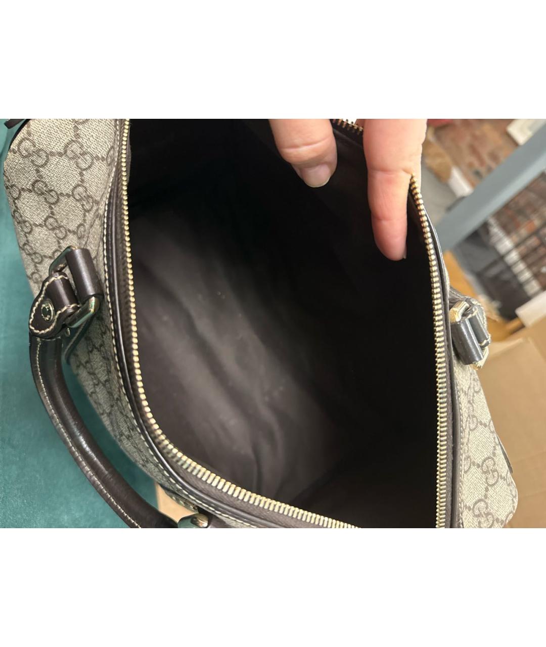 GUCCI Бежевая сумка с короткими ручками, фото 6