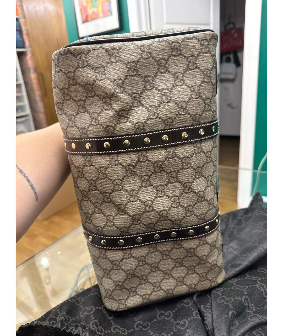 GUCCI Бежевая сумка с короткими ручками, фото 4