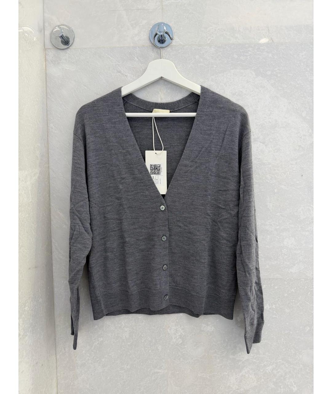12 STOREEZ Серый кашемировый кардиган, фото 4