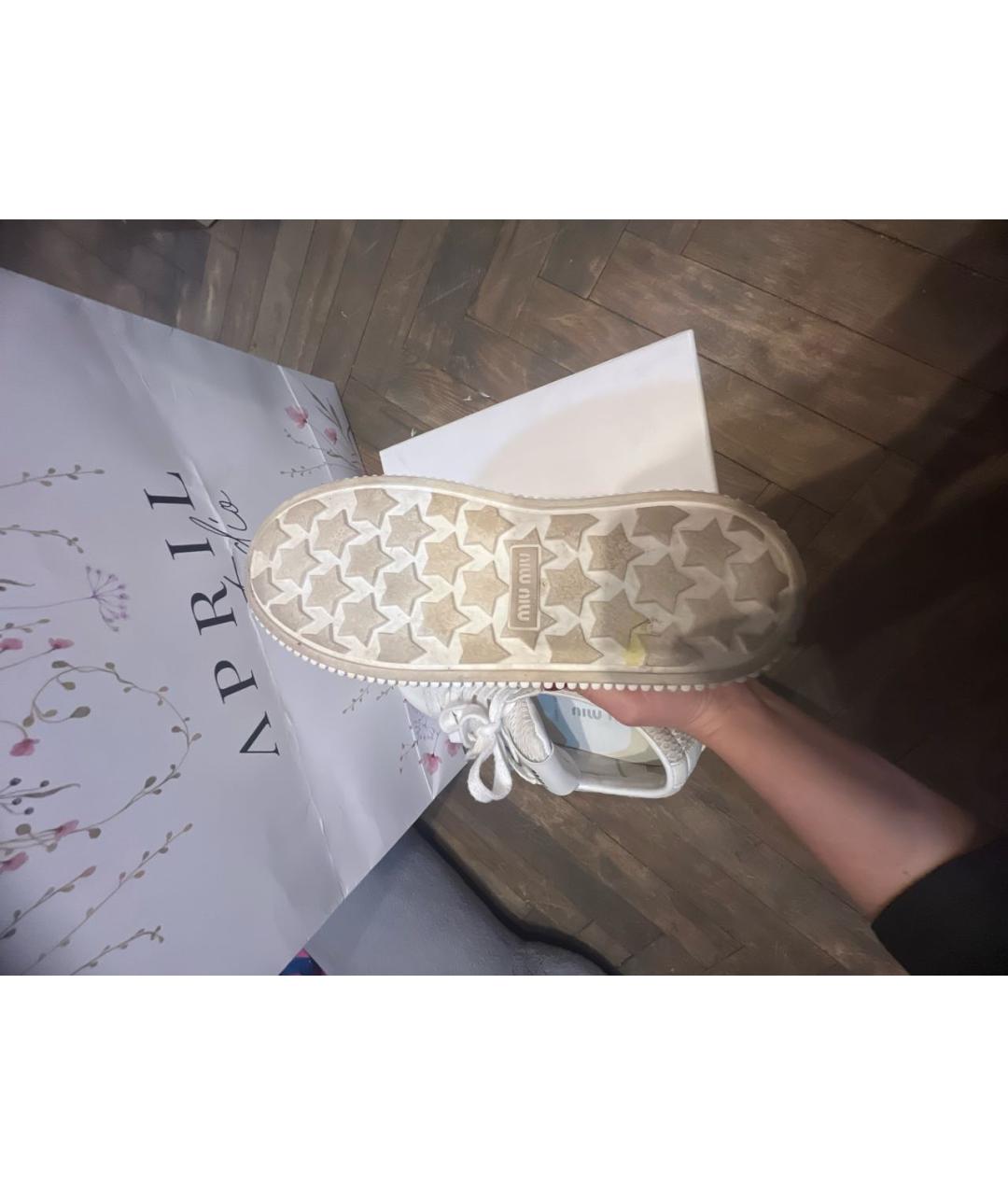 MIU MIU Белые кеды, фото 7