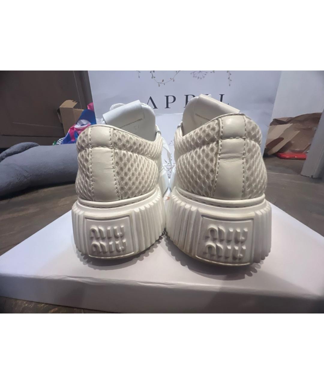 MIU MIU Белые кеды, фото 4