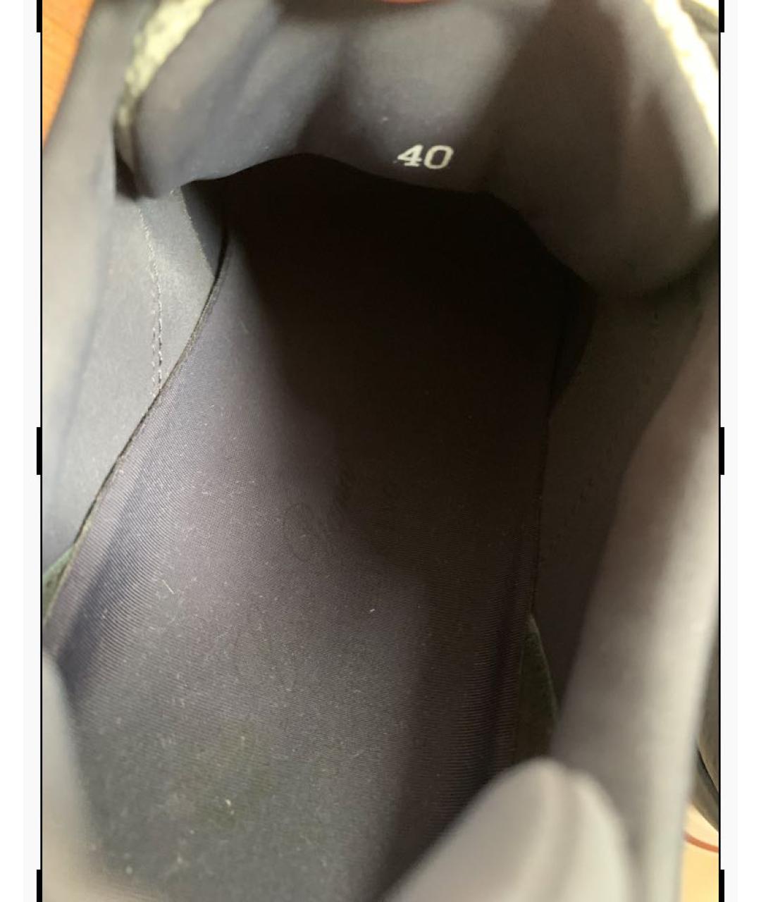 LORO PIANA Серые текстильные низкие кроссовки / кеды, фото 6