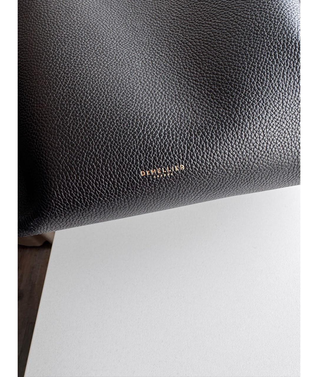 DEMELLIER Черная кожаная сумка тоут, фото 7