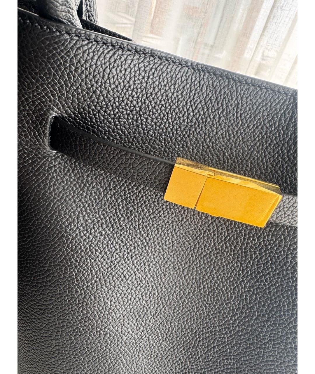 DEMELLIER Черная кожаная сумка тоут, фото 5