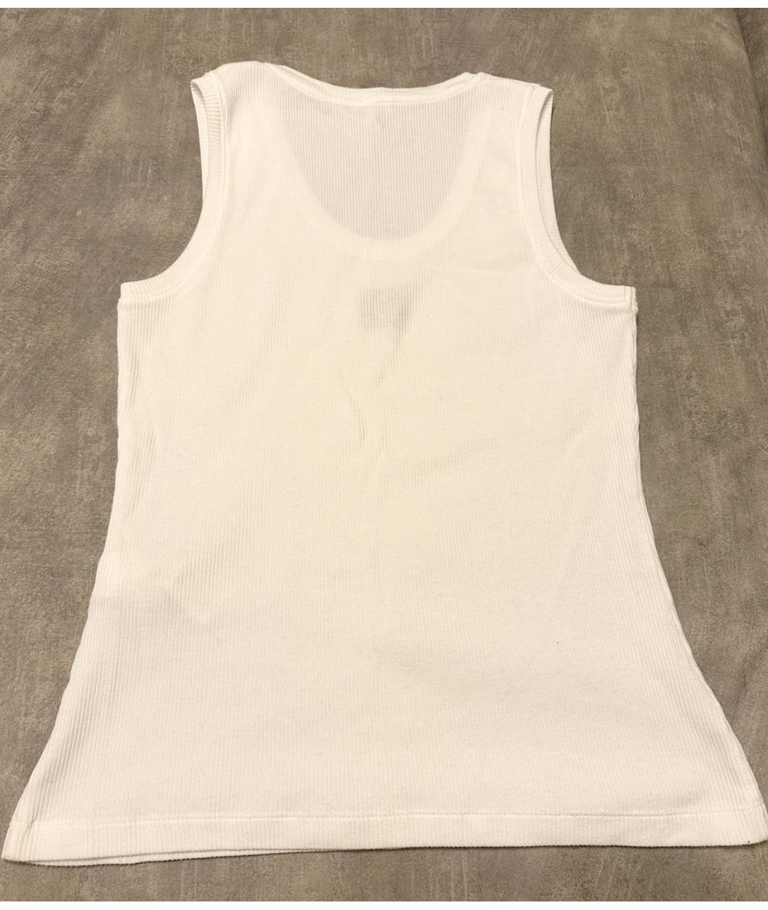 LOEWE Белая хлопковая майка, фото 3