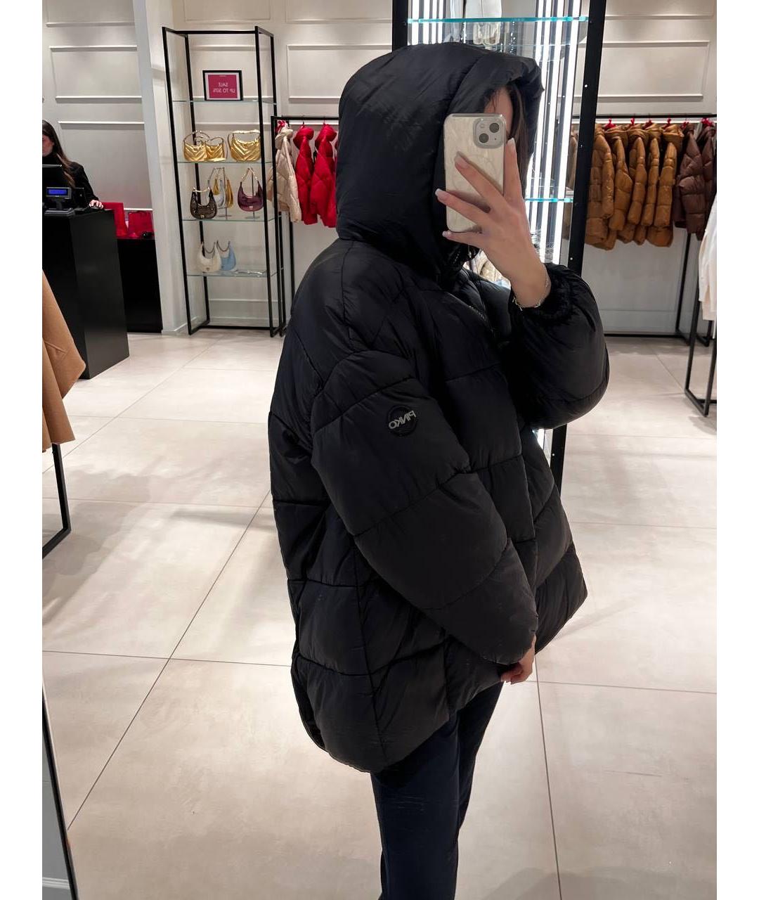 PINKO Черный пуховик, фото 7