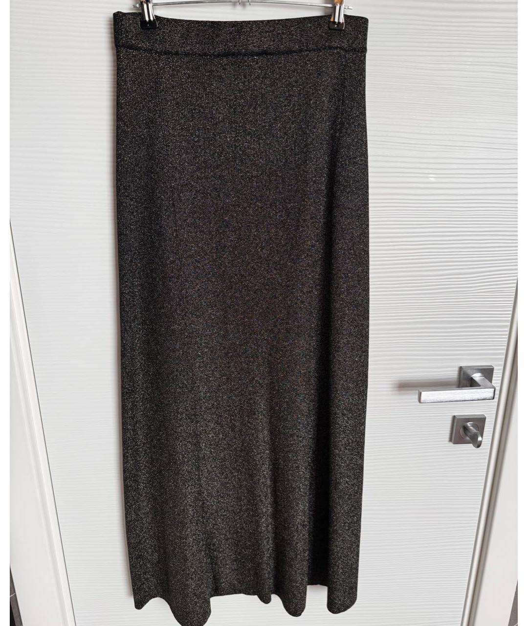 GANNI Черная юбка миди, фото 2