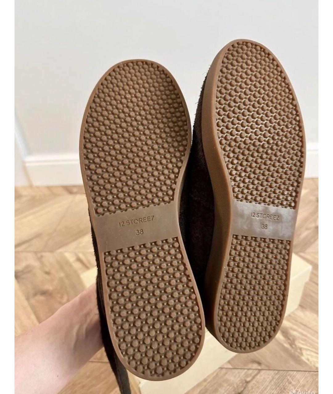 12 STOREEZ Коричневые замшевые кеды, фото 3