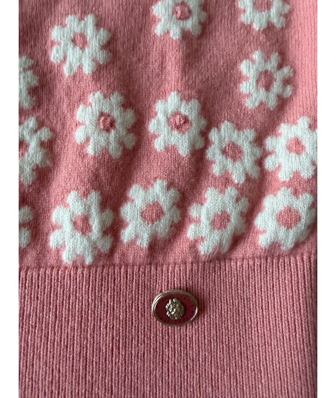 CHANEL Розовый кашемировый джемпер / свитер, фото 4