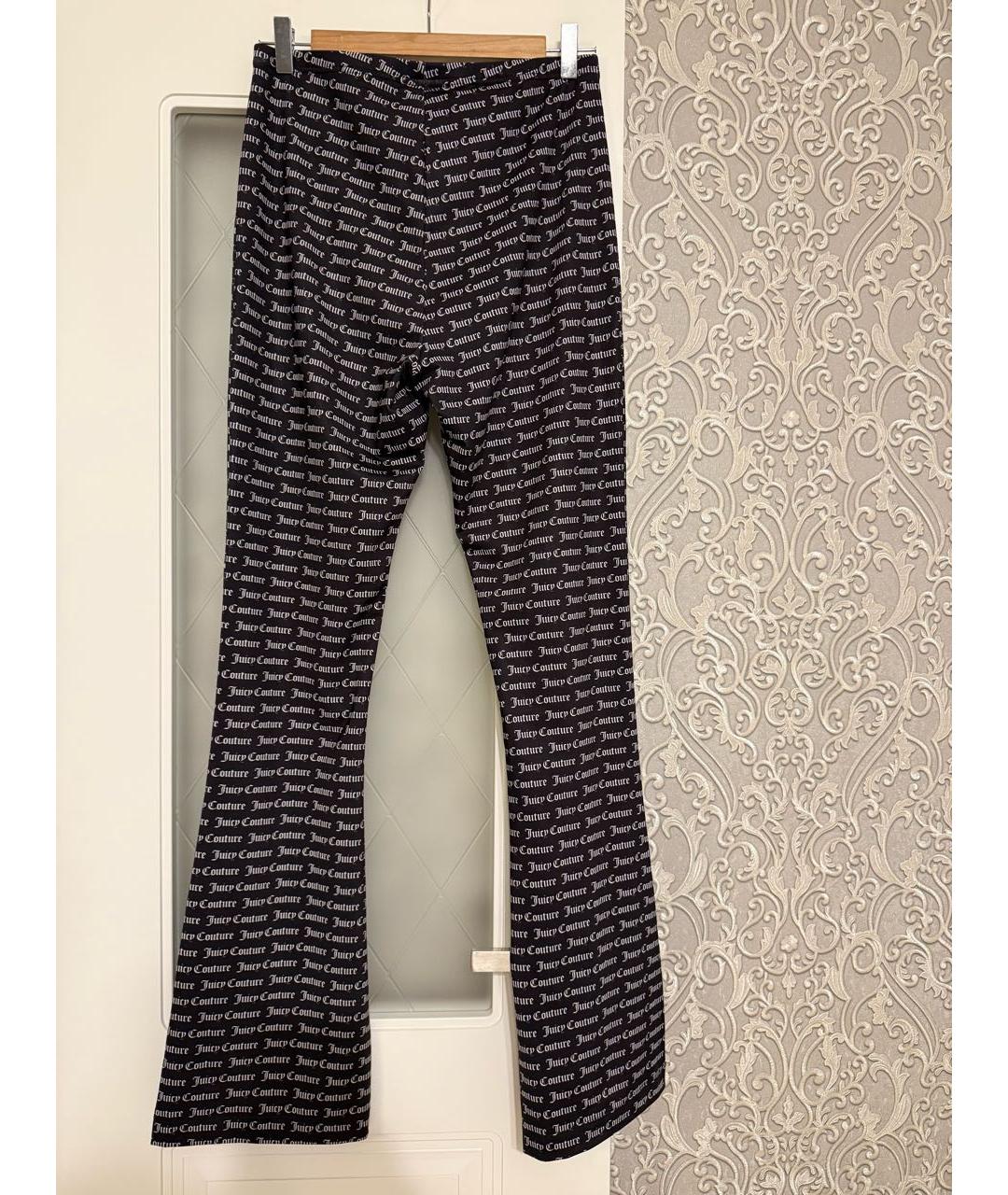 JUICY COUTURE Черные полиэстеровые спортивные брюки и шорты, фото 2