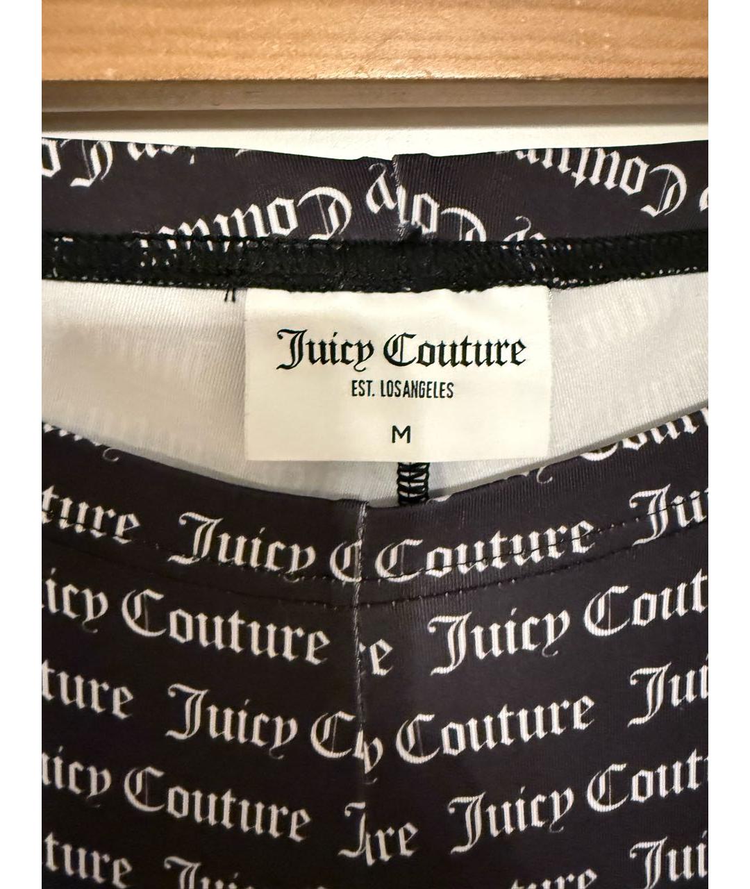 JUICY COUTURE Черные полиэстеровые спортивные брюки и шорты, фото 3